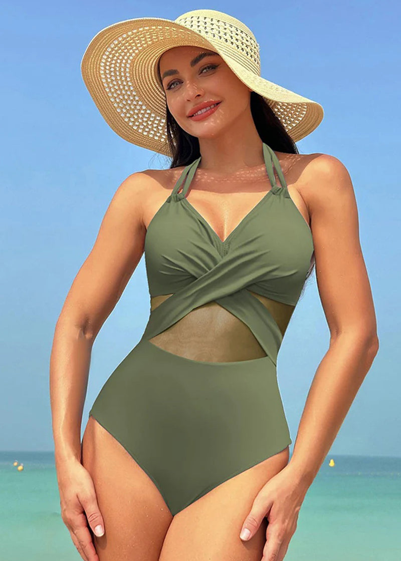 BIKINI BRIGADE High Waisted Tummy Control One Piece Swimsuit