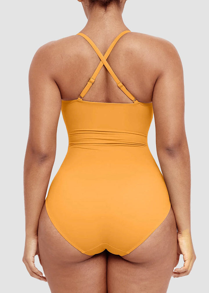 Smart Sculpt U-Ring Cut Out Shaping Swimsuit
