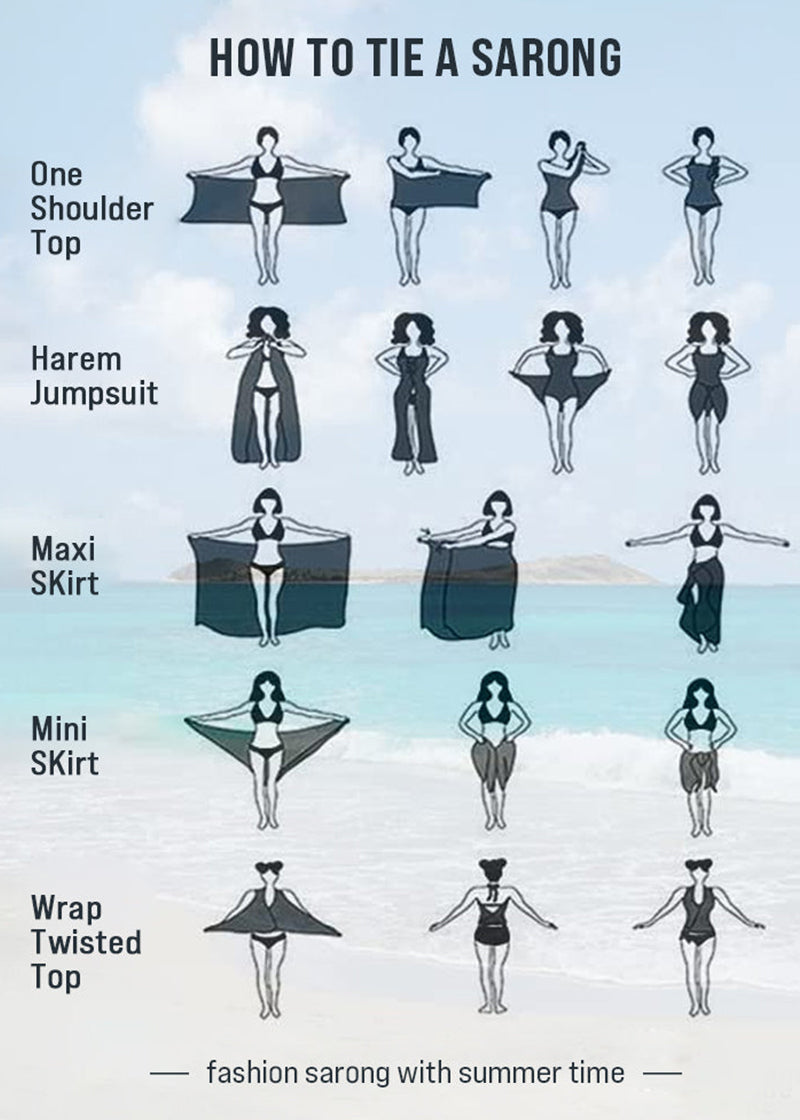 Side Tie Midi Sarong Sheer Cover Up