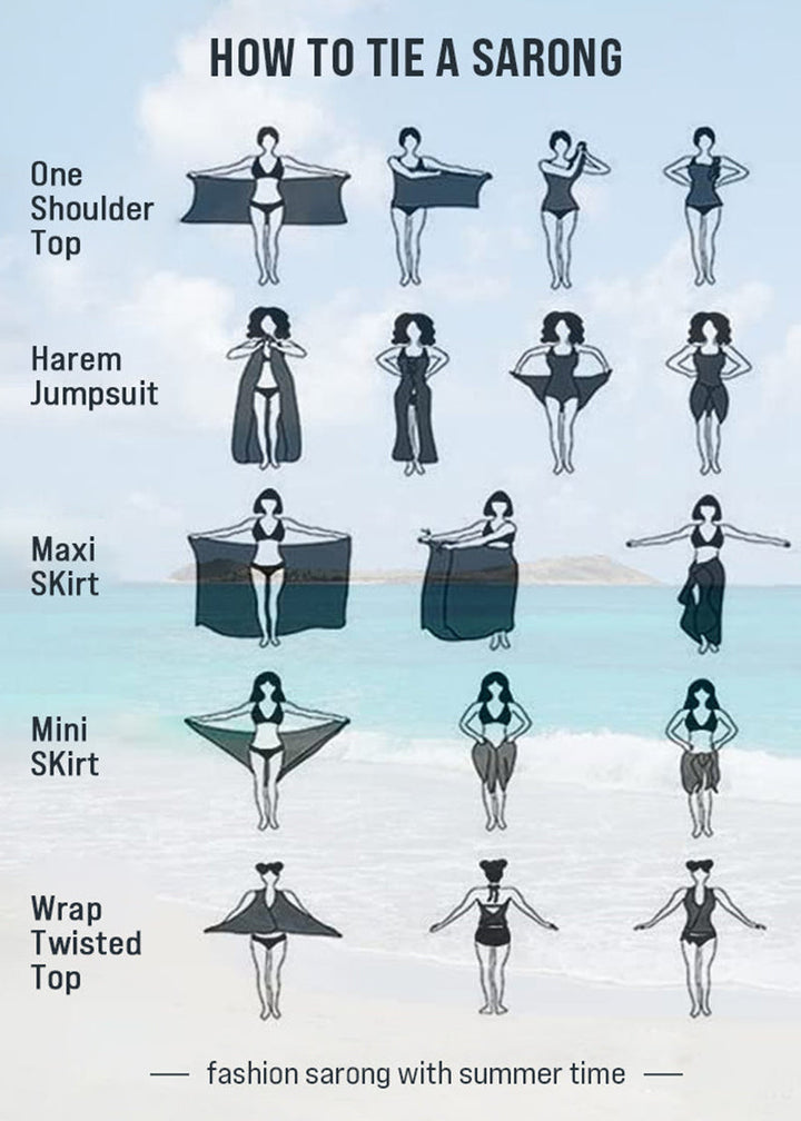 Side Tie Midi Sarong Sheer Cover Up