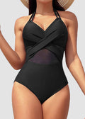 BIKINI BRIGADE High Waisted Tummy Control One Piece Swimsuit