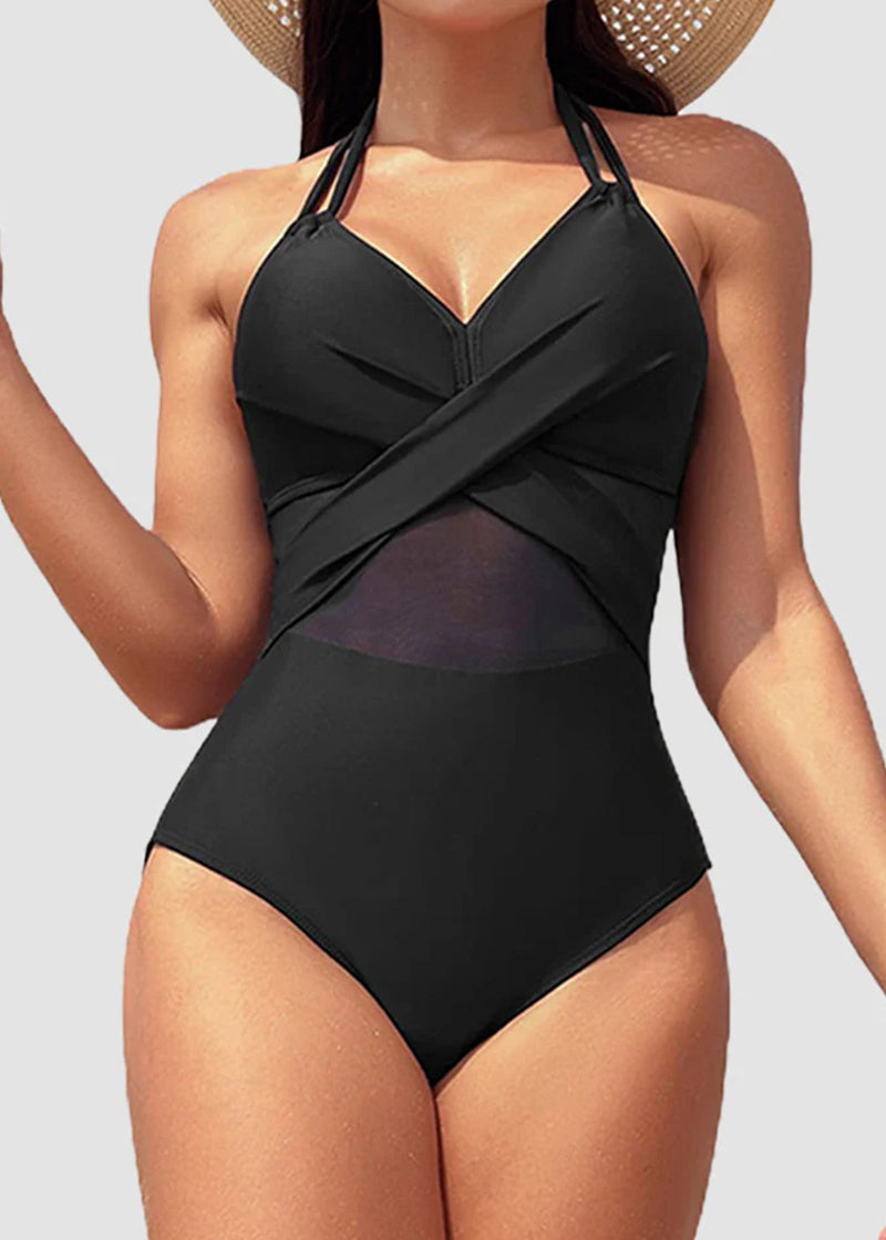 BIKINI BRIGADE High Waisted Tummy Control One Piece Swimsuit
