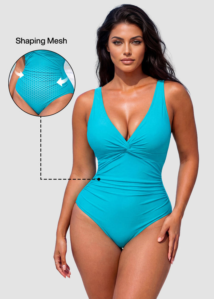 Hourglass™ Twist Front Tummy Control One-Piece Swimsuit