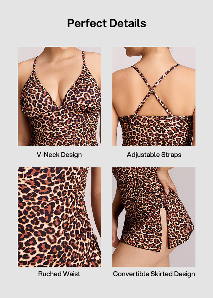 Convertible Ruched Sculpting Swimsuit