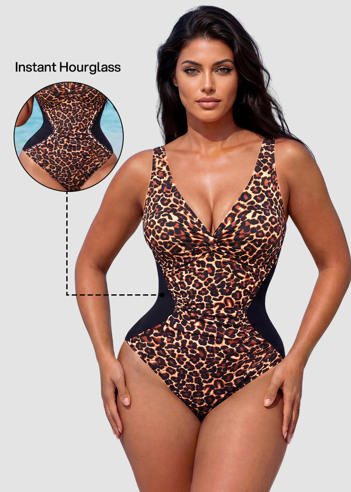 Hourglass™ Twist Front Tummy Control One-Piece Swimsuit