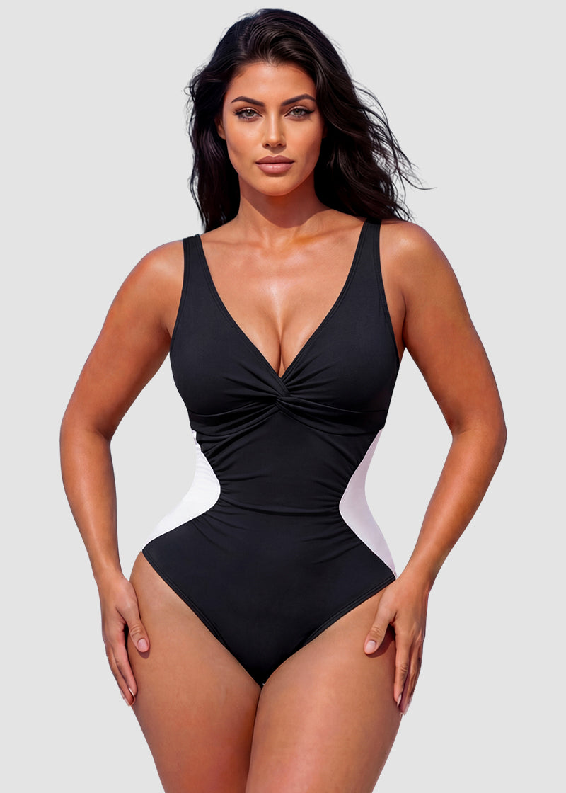 Hourglass™ Twist Front Tummy Control One-Piece Swimsuit