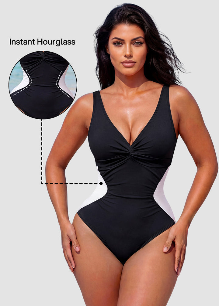 Hourglass™ Twist Front Tummy Control One-Piece Swimsuit