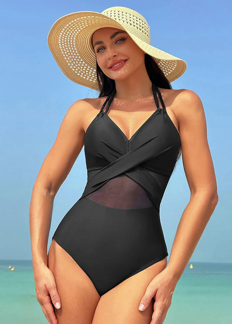 BIKINI BRIGADE High Waisted Tummy Control One Piece Swimsuit
