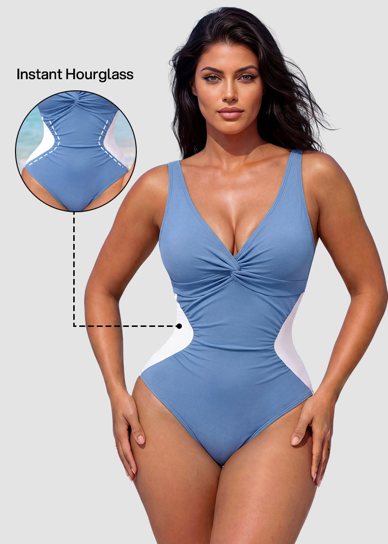 Hourglass™ Twist Front Tummy Control One-Piece Swimsuit