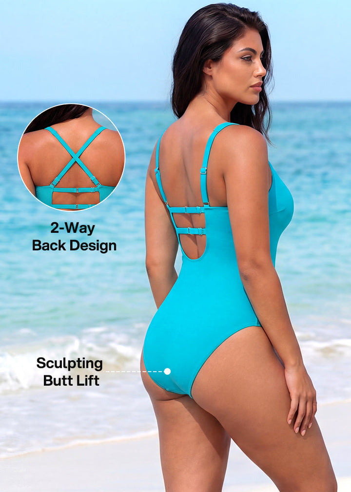 Hourglass™ Twist Front Tummy Control One-Piece Swimsuit