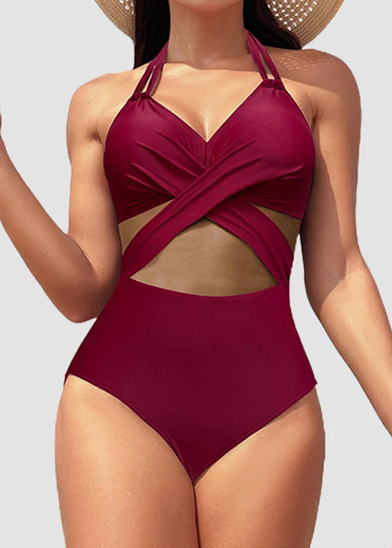 BIKINI BRIGADE High Waisted Tummy Control One Piece Swimsuit