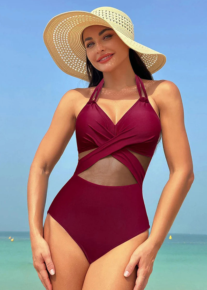 BIKINI BRIGADE High Waisted Tummy Control One Piece Swimsuit