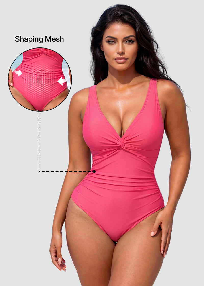 Hourglass™ Twist Front Tummy Control One-Piece Swimsuit