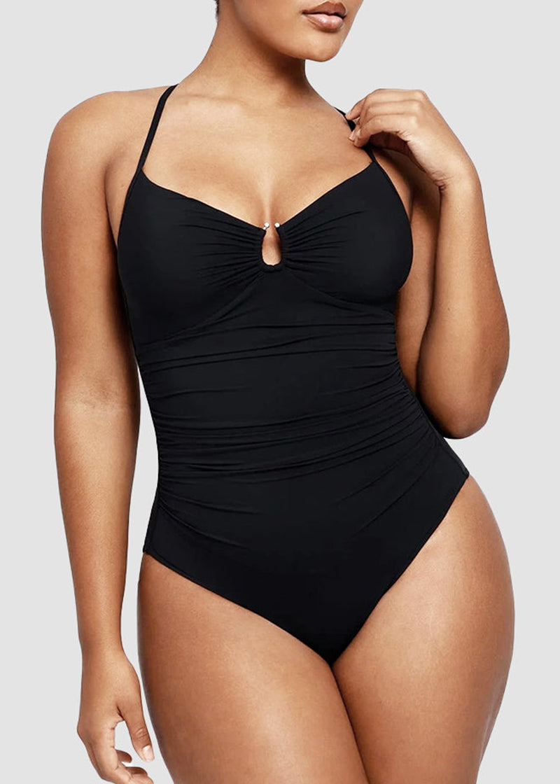 Smart Sculpt U-Ring Cut Out Shaping Swimsuit