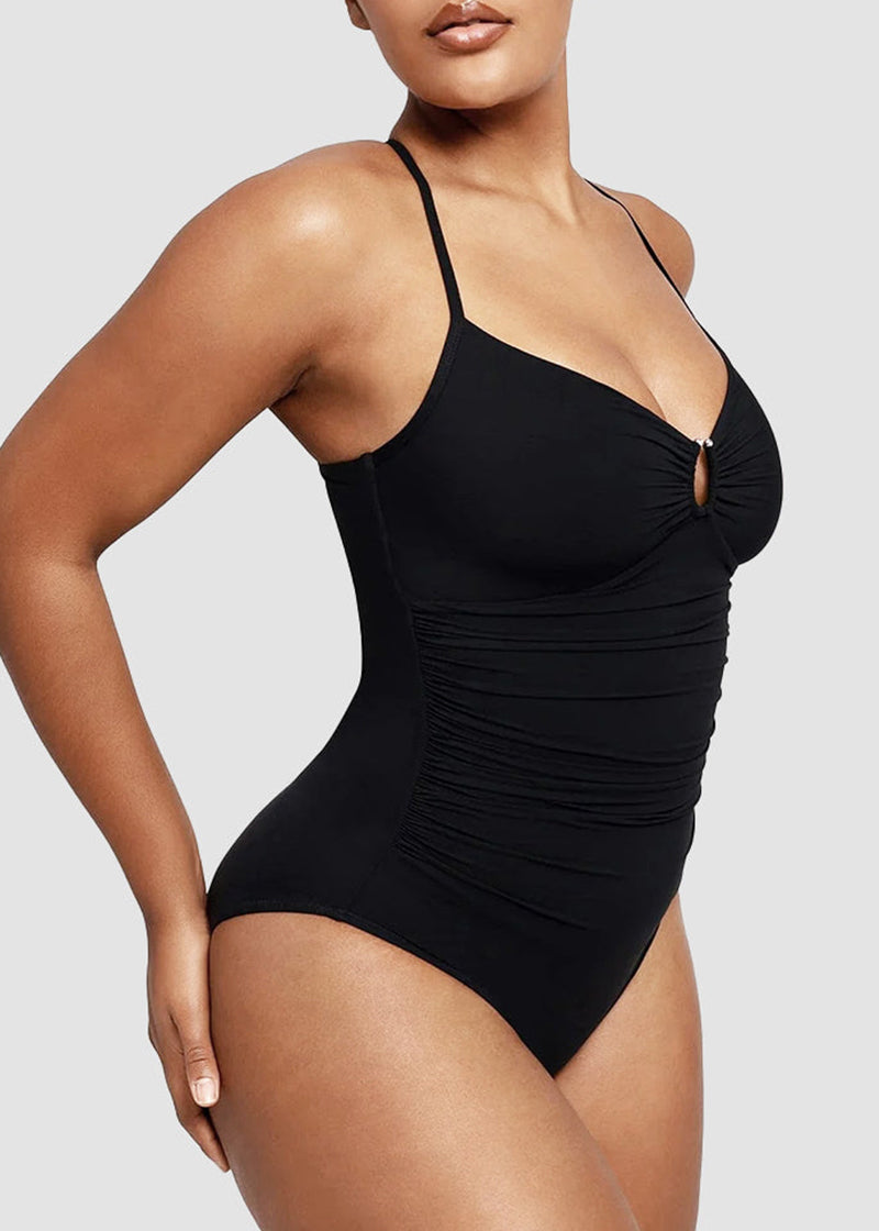 Smart Sculpt U-Ring Cut Out Shaping Swimsuit